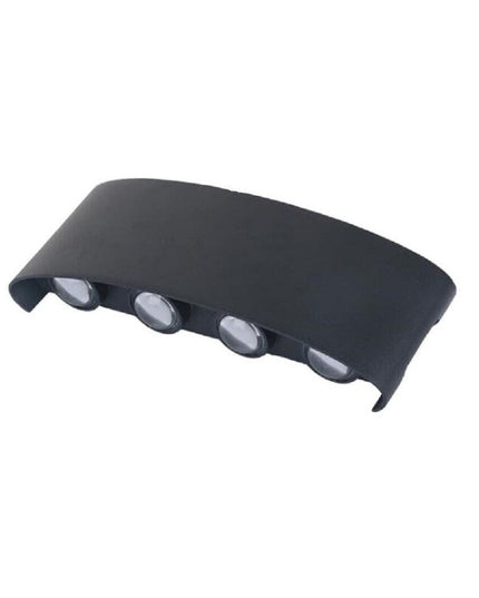 Aplica pentru Perete, Interior/Exterior, Rezistenta la Umezeala, 8 W, Aluminiu