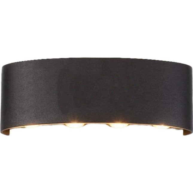 Aplica pentru Perete, Interior/Exterior, Rezistenta la Umezeala, 8 W, Aluminiu