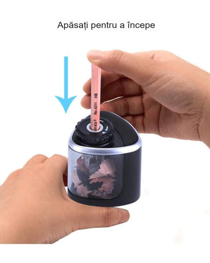 Ascutitoare Electrica Semi-Automata, din Plastic, Baterii 2 x AA (neincluse)