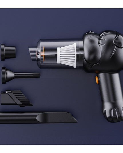 Aspirator Auto 1 Portabil fara Fir, 120W, Autonomie 1-3 h, 2 Viteze, Aspirare Umeda/Uscata, Functia de Sulfare/Umflare