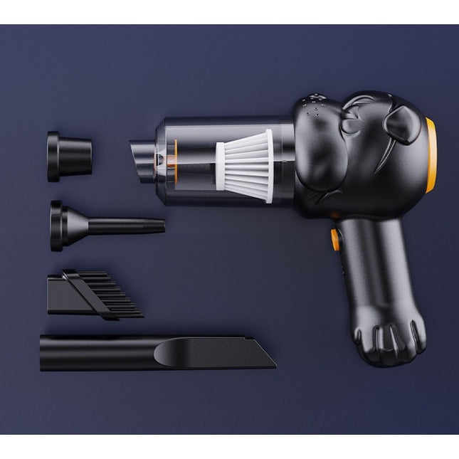 Aspirator Auto 1 Portabil fara Fir, 120W, Autonomie 1-3 h, 2 Viteze, Aspirare Umeda/Uscata, Functia de Sulfare/Umflare