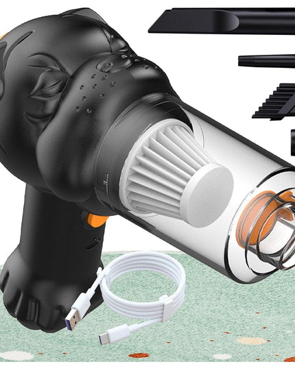 Aspirator Auto 1 Portabil fara Fir, 120W, Autonomie 1-3 h, 2 Viteze, Aspirare Umeda/Uscata, Functia de Sulfare/Umflare