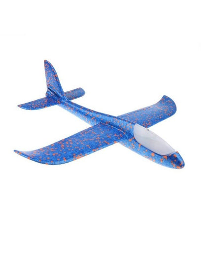 Avion Planor cu Pilot, Din Polistiren, Cu Lumini in Cabina Pilotului, Lungime 47 cm