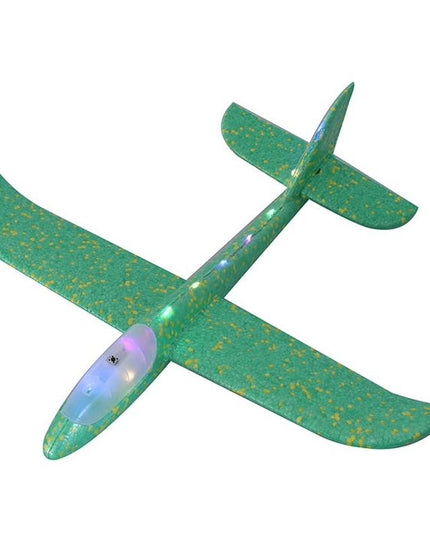 Avion Planor cu Lumini pe Toata Lungimea, din Poliester, 48 cm