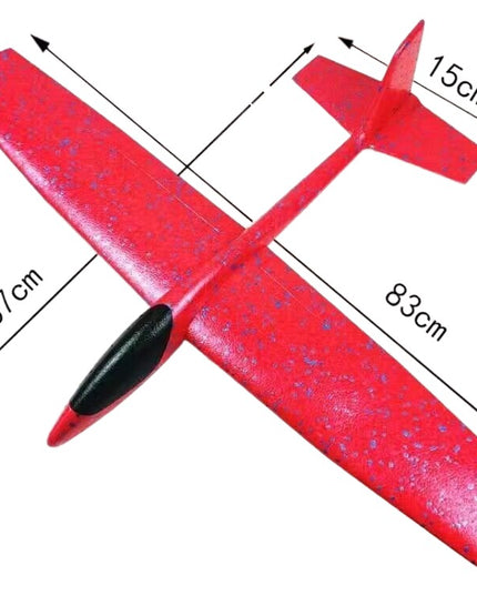 Avion Planor din Polistiren, Lungime 84 cm , Jucarie Recreativa, Cascadorii