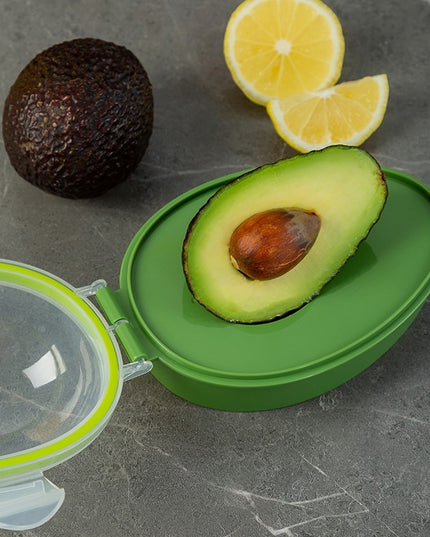 Recipient de Depozitare Avocado, Etans, pentru Frigider, din Plastic, Mentinere Proaspata,