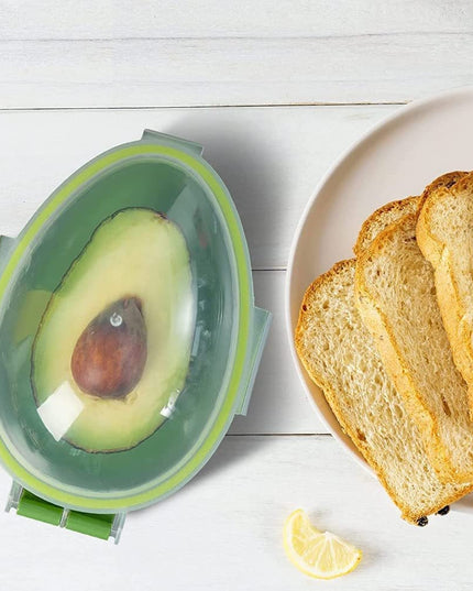 Recipient de Depozitare Avocado, Etans, pentru Frigider, din Plastic, Mentinere Proaspata,