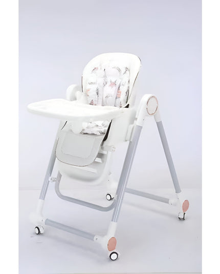 Scaun de Masa pentru Bebelusi si Copii, Tavita si Husa Detasabile, Multifuncțional, Stabil, Centura de Siguranta, Inaltime Ajustabila, Spatar Reglabil Moale, Balansoar, de la 6 Luni