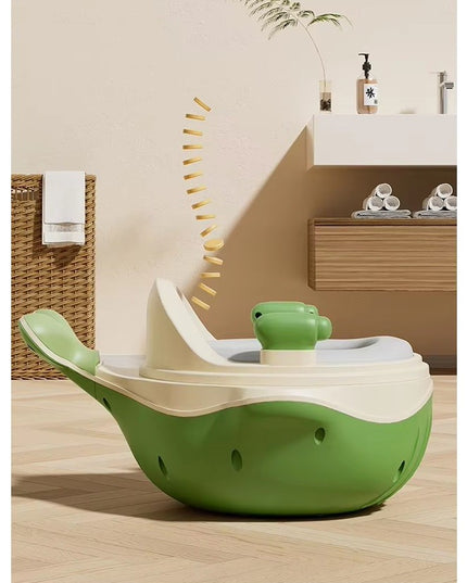 Olita 2in1, Model Balena, cu Reductor WC, din Plastic, cu Muzica si Lumini