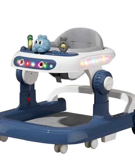 Premergator Multifunctional cu Roti Model Iepuras, Inaltime Ajustabila, Tavita, Muzica, Lumini