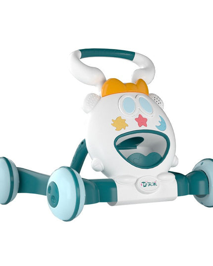 Premergator pentru copii pliabil, viteza ajustabila, maner antialunecare, cu lumini si muzica,loc depozitare jucarii, inaltime ajustabila