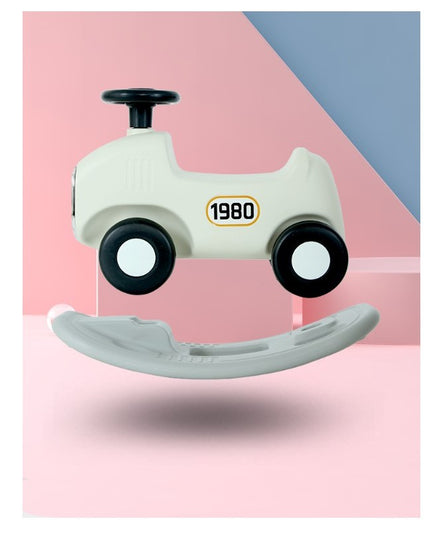 Balansoar 1 pentru copii masinuta detasabila, varsta peste 1 an, unghi 40 de grade, interior/exterior, volan cu sunete si lumini