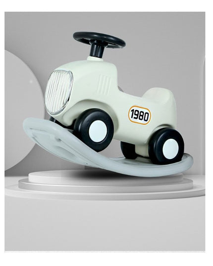 Balansoar 1 pentru copii masinuta detasabila, varsta peste 1 an, unghi 40 de grade, interior/exterior, volan cu sunete si lumini