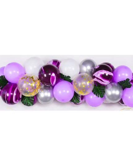 Baloane decorative din Latex si Banner Happy Birthday, Model Aniversare, 37 de Piese