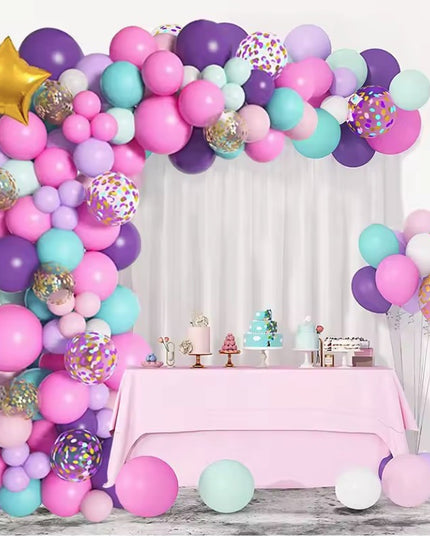 Baloane pentru Arcada HAPPY BIRTHDAY, baloane decorative din Latex, Set Mix 127 Baloane Colorate