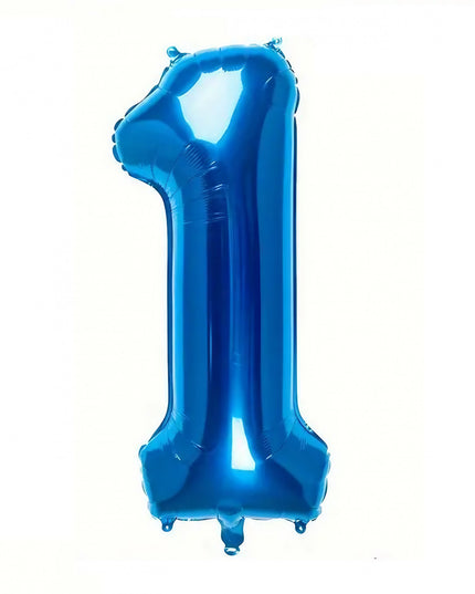 Balon din Folie Cifra 1, 81 cm, Pentru Aer sau Heliu, Bulk