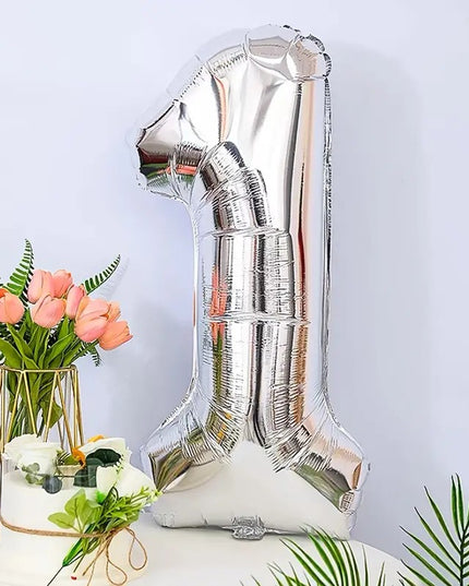 Balon din Folie Cifra 1, 81 cm, Pentru Aer sau Heliu