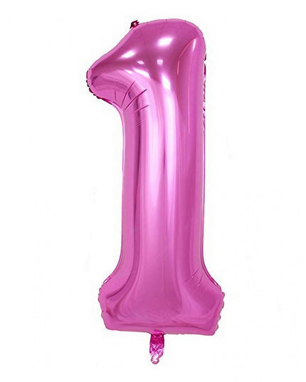 Balon din Folie Cifra 1, 81 cm, Pentru Aer sau Heliu