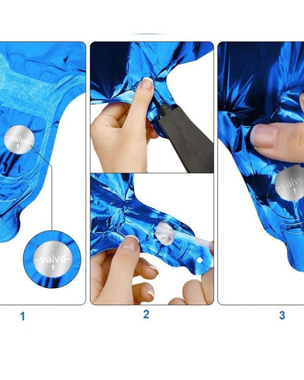 Balon din Folie Cifra 6, 81 cm, Pentru Aer sau Heliu, Bulk