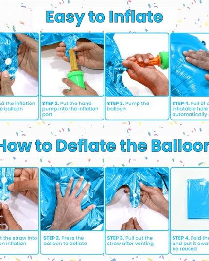 Balon din Folie Metalizata Figurina Cifra, Tema Aniversare 80 cm, Ambalaj Individual, Pai inclus, Umflare cu Aer sau Heliu,Cifra 6