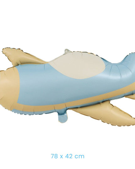 Balon din Folie Metalizata, Figurina Animata, Model Avion,Ambalaj Individual, Pai Inclus, Umflare cu Aer sau Heliu