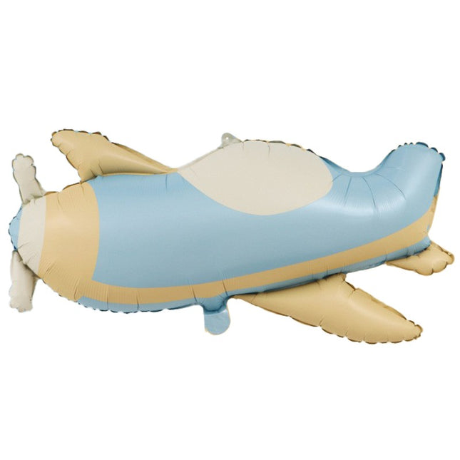 Balon din Folie Metalizata, Figurina Animata, Model Avion,Ambalaj Individual, Pai Inclus, Umflare cu Aer sau Heliu