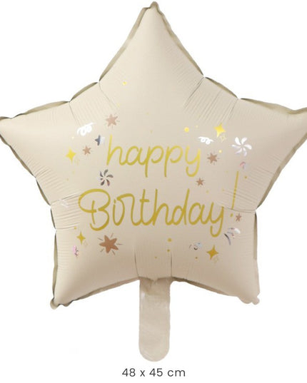 Balon din Folie Metalizata, Figurina Animata, Model Stea,Ambalaj Individual, Pai Inclus, Umflare cu Aer sau Heliu
