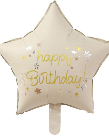 Balon din Folie Metalizata, Figurina Animata, Model Stea,Ambalaj Individual, Pai Inclus, Umflare cu Aer sau Heliu