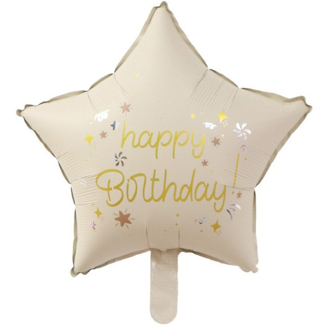 Balon din Folie Metalizata, Figurina Animata, Model Stea,Ambalaj Individual, Pai Inclus, Umflare cu Aer sau Heliu