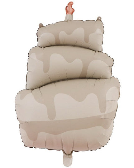 Balon din Folie Metalizata, Figurina Animata, Model Tort,Ambalaj Individual, Pai Inclus, Umflare cu Aer sau Heliu