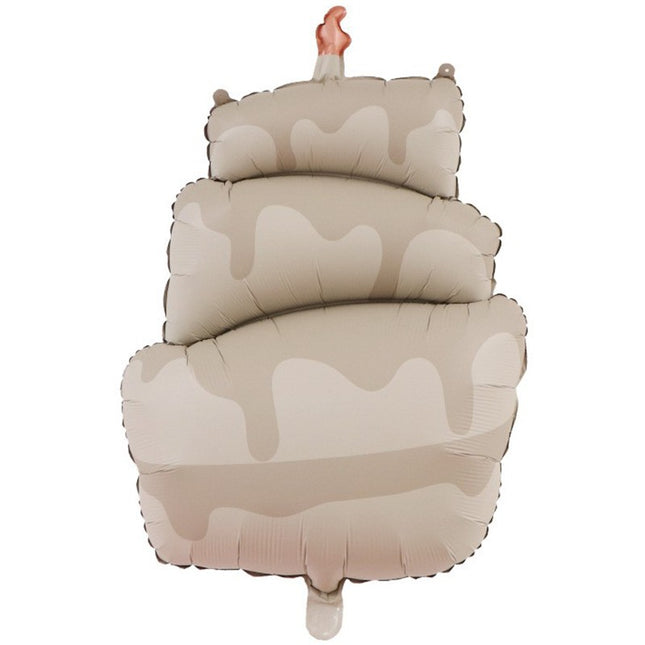 Balon din Folie Metalizata, Figurina Animata, Model Tort,Ambalaj Individual, Pai Inclus, Umflare cu Aer sau Heliu