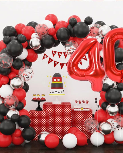 Balon din Folie Metalizata, Figurina Cifra, Tema Aniversare 80 cm, Ambalaj Individual, Pai inclus, Umflare cu Aer sau Heliu,Cifra 4