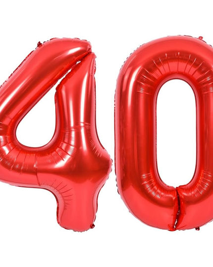 Balon din Folie Metalizata, Figurina Cifra, Tema Aniversare 80 cm, Ambalaj Individual, Pai inclus, Umflare cu Aer sau Heliu,Cifra 4