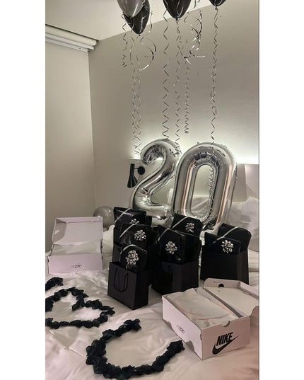 Balon din Folie Metalizata Figurina Cifra, Tema Aniversare 80 cm, Ambalaj Individual, Pai inclus, Umflare cu Aer sau Heliu,Cifra 0