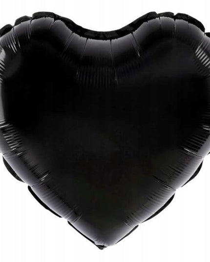 Balon din Folie Metalizata, Figurina Inimioara, Model Simplu, Tematica Iubire,Ambalaj Individual, Pai Inclus, Umflare cu Aer sau Heliu