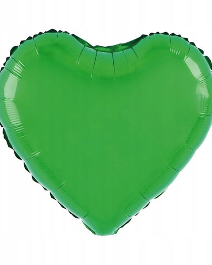 Balon din Folie Metalizata, Figurina Inimioara, Model Simplu, Tematica Iubire, 40 cm, Ambalaj Individual, Pai Inclus, Umflare cu Aer sau Heliu