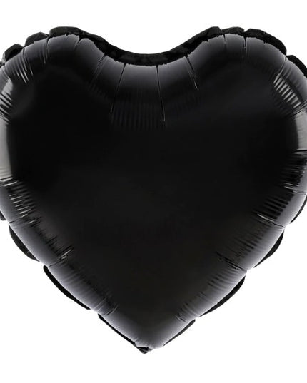 Balon din Folie Metalizata, Figurina Inimioara, Model Simplu, Tematica Iubire,Ambalaj Individual, Pai Inclus, Umflare cu Aer sau Heliu