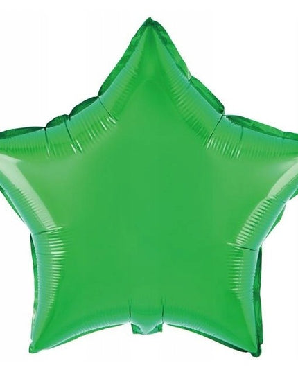 Balon din Folie Metalizata, Figurina Stea, Model Simplu, Tematica Aniversare, 40 cm, Ambalaj Individual, Pai Inclus, Umflare cu Aer sau Heliu