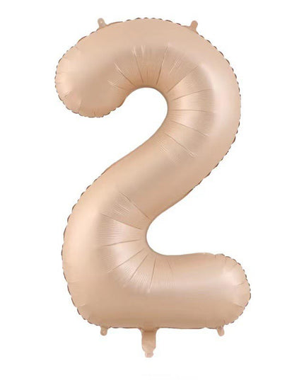 Balon din Folie Metalizata, Figurina Cifra, Model 2, Tema Aniversare 100 cm, Ambalaj Individual, Pai Inclus, Umflare cu Aer sau Heliu