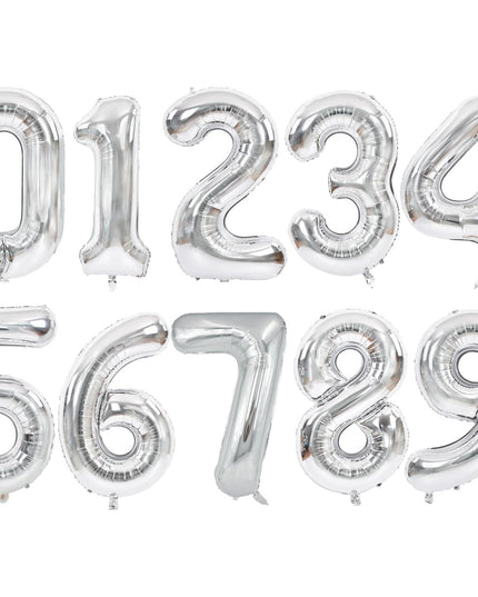 Balon din Folie Metalizata Figurina Cifra, Tema Aniversare 80 cm, Ambalaj Individual, Pai inclus, Umflare cu Aer sau Heliu,Cifra 5