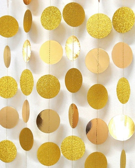 Banner cu Cerculete, Tip Franjuri,Rola de Ata Inclusa