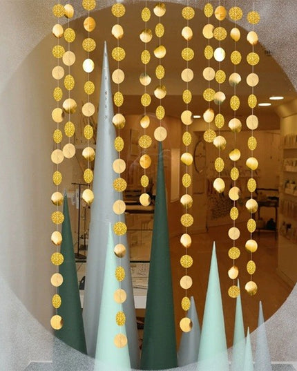 Banner cu Cerculete, Tip Franjuri,Rola de Ata Inclusa