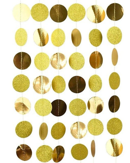 Banner cu Cerculete, Tip Franjuri,Rola de Ata Inclusa