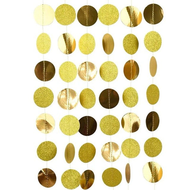 Banner cu Cerculete, Tip Franjuri,Rola de Ata Inclusa