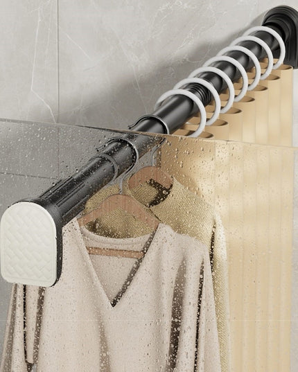 Bara Telescopica Multifunctionala, din Otel Inoxidabil si ABS, Utilizare Universala, Extensie 185 - , Fara Perforare Perete