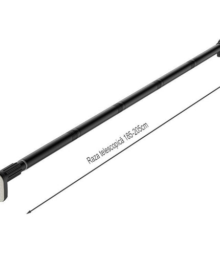 Bara Telescopica Multifunctionala, din Otel Inoxidabil si ABS, Utilizare Universala, Extensie 185 - , Fara Perforare Perete