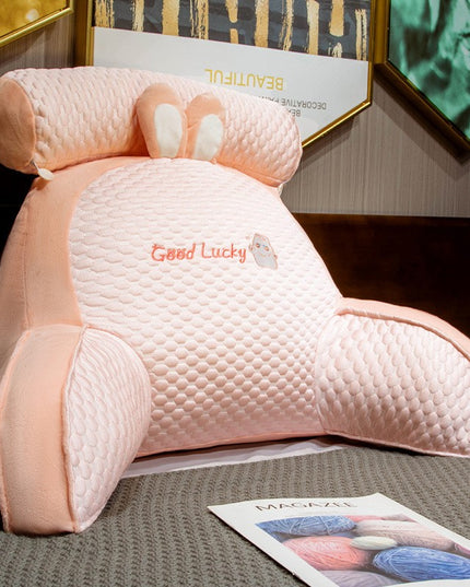 Perna Multifunctionala, Spatar pentru Pat, Protectie Lombara, Marime Medie,din Plus, Model Iepure