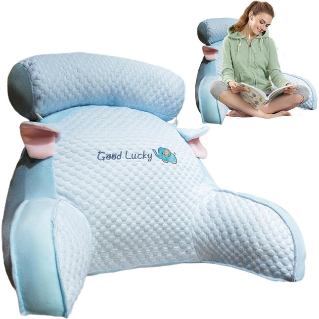 Perna Multifunctionala, Spatar pentru Pat, Protectie Lombara, Marime Medie,din Plus, Model Elefant