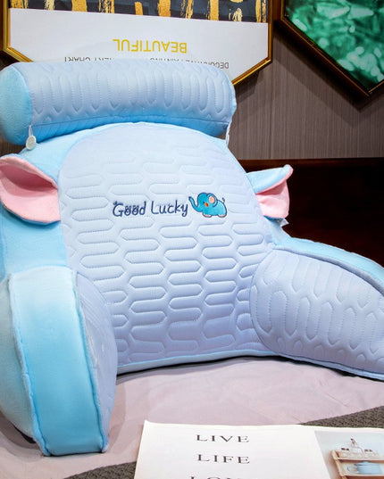 Perna Multifunctionala, Spatar pentru Pat, Protectie Lombara, Marime Medie,din Latex, Model Elefant