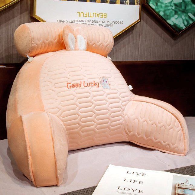 Perna Multifunctionala, Spatar pentru Pat, Protectie Lombara, Marime Medie,din Latex, Model Iepure